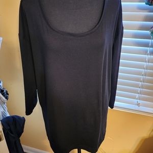 XL Cuddle Dud night top with rounded hem